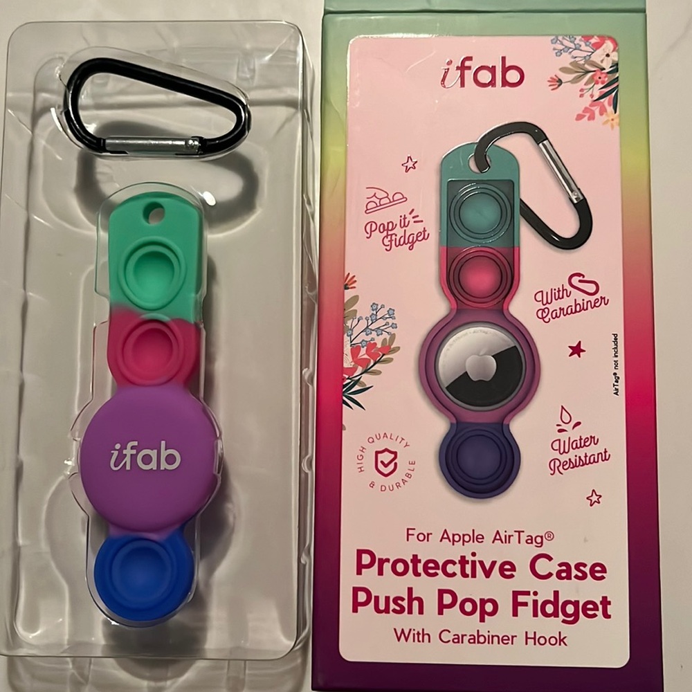 NIB IFab Protective Case Push Pop Fidget (air tag NOT included)